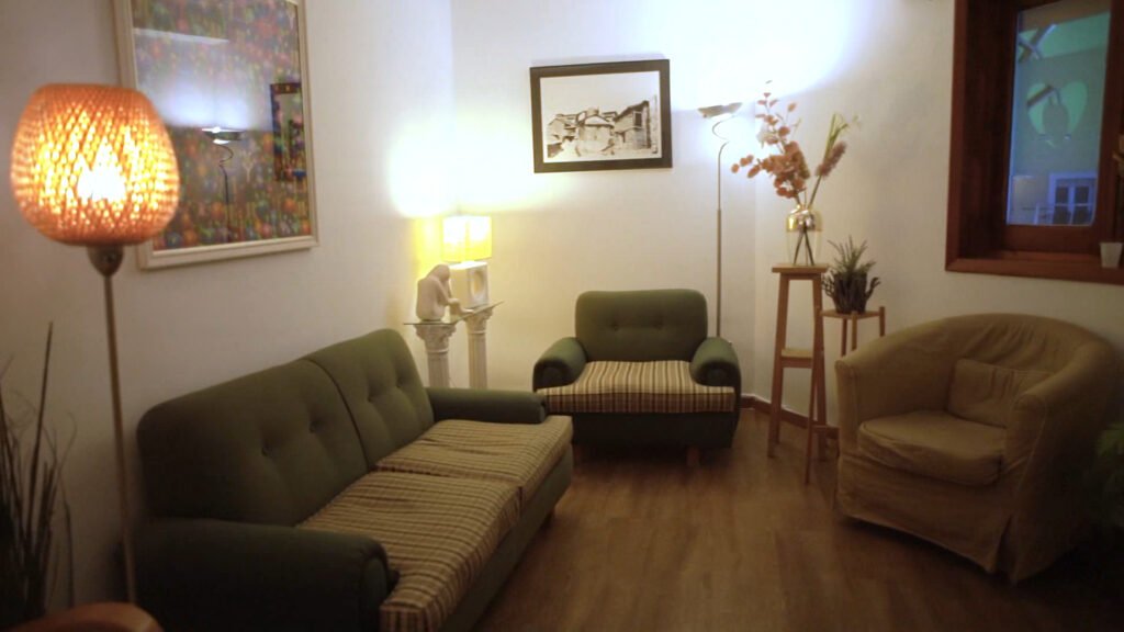 Sala de espera del Centro Dental Dra. Bada Pardo en Pozuelo de Alarcón